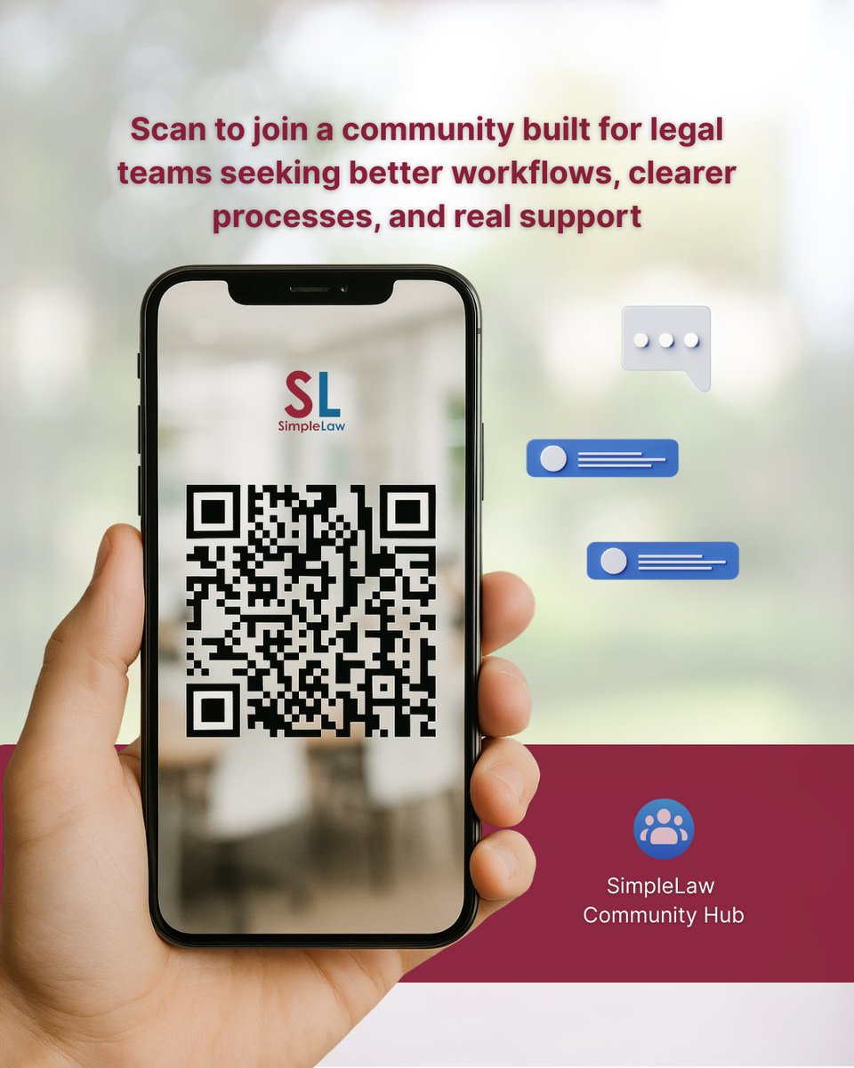 _simplelaw's tweet image. Feeling overwhelmed by case management tools? You&apos;re not alone. Join our community group to tackle challenges, share solutions, and access free resources. Scan or Click: facebook.com/share/g/16ac1o… #CaseManagement #LegalCommunity #WorkflowSolutions #LegalTech #SimpleLaw