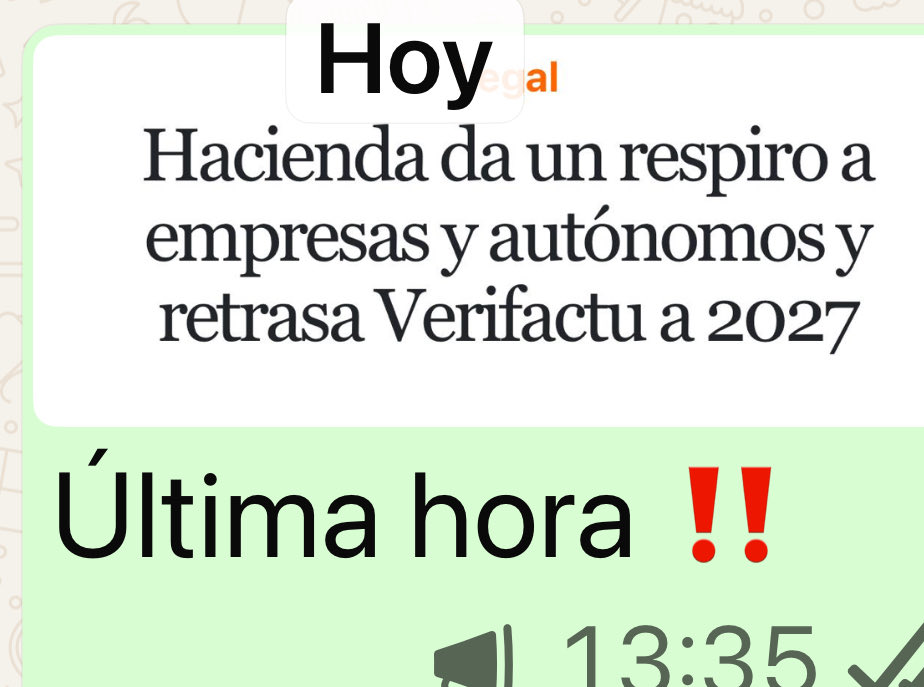 ignaciopozo's tweet photo. Vivimos en una inseguridad jurídica impropia de un país occidental. 
A 20 días de la entrada en vigor de la obligación de implantar #verifactu jodiendo  a todas las empresas en gastos y modificaciones estructurales. Al igual que a profesionales y organizaciones del país por un “apreteu” de los independentistas catalanes en manos de su burguesía ancestral, que sostienen a este gobierno corrompido, estos  le obligan a suprimirla. 
Doble gasto, ya que en el 2027 entra en vigor la factura electrónica. De Málaga a Malagón.