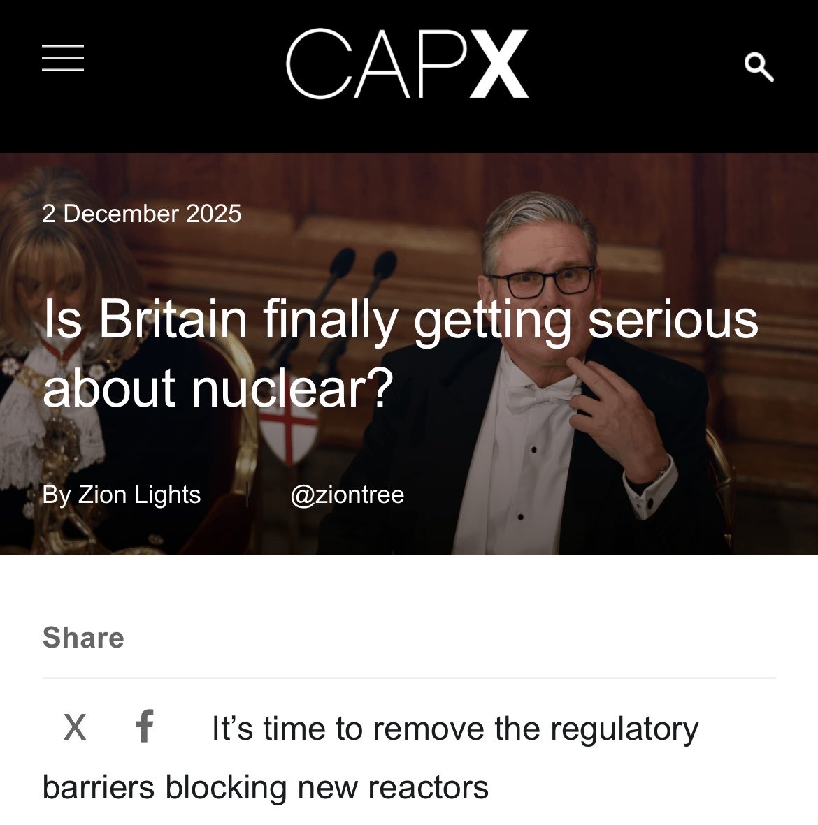 The UK has finally taken significant steps toward revitalising its nuclear energy strategy, with substantial policy changes now in motion. My analysis of the latest developments > 

capx.co/is-britain-fin…