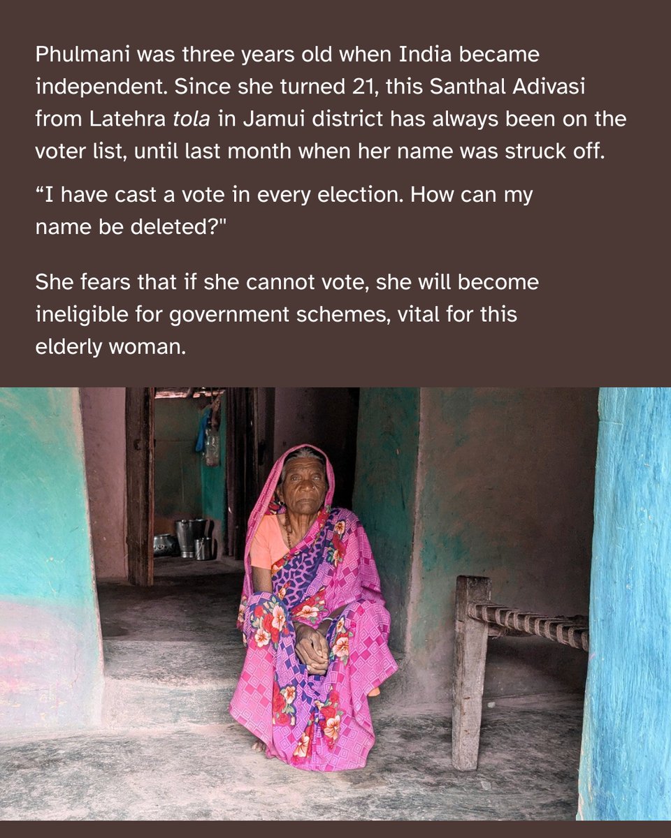 PARInetwork's tweet image. Many Adivasi names were deleted in the Special Intensive Revision (SIR) held before the recent elections, leading to intense worry and dismay. Later, some names were returned to the voter list. But why were they removed in the first place?

Read the full story by Umesh Kumar Ray