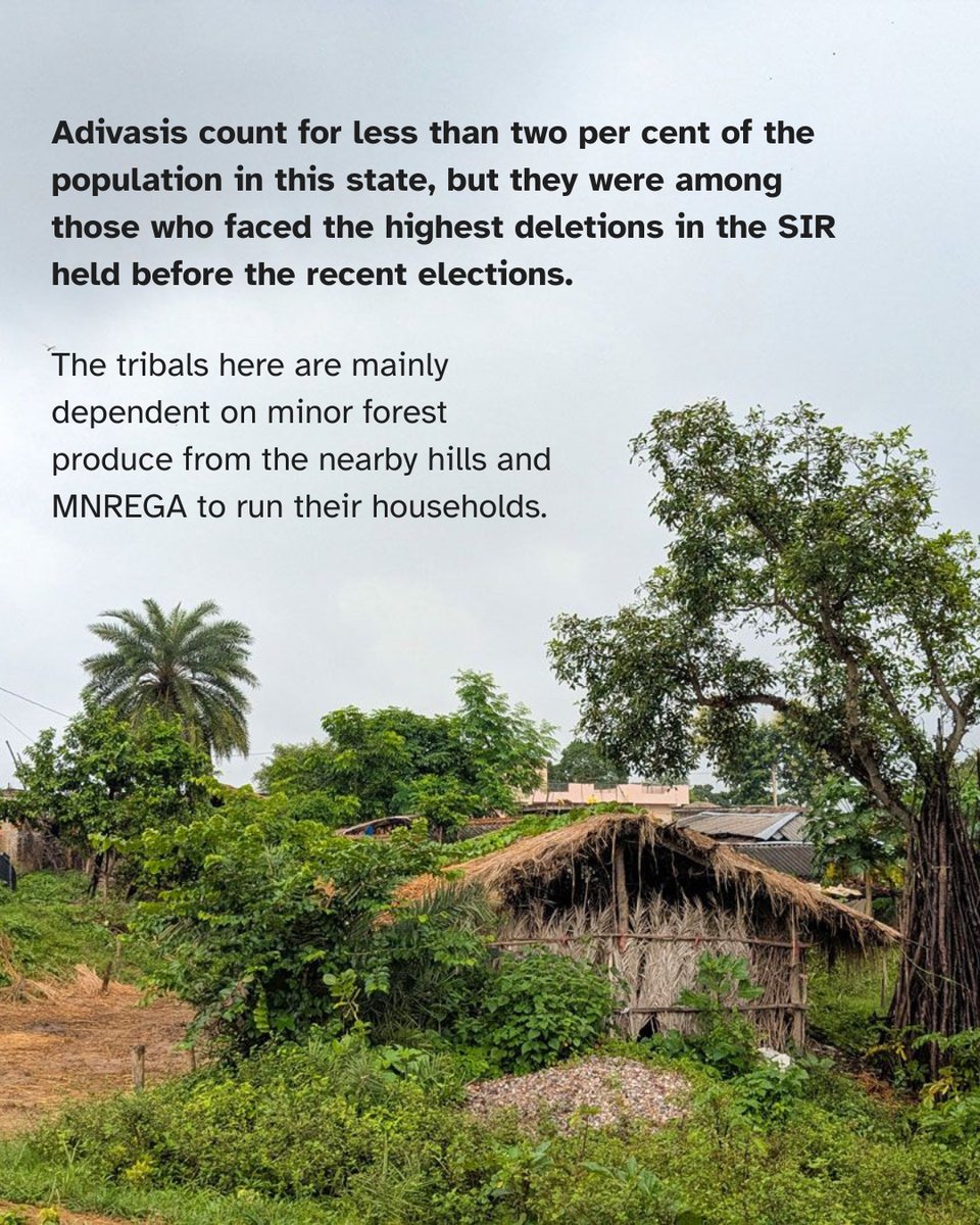 PARInetwork's tweet image. Many Adivasi names were deleted in the Special Intensive Revision (SIR) held before the recent elections, leading to intense worry and dismay. Later, some names were returned to the voter list. But why were they removed in the first place?

Read the full story by Umesh Kumar Ray