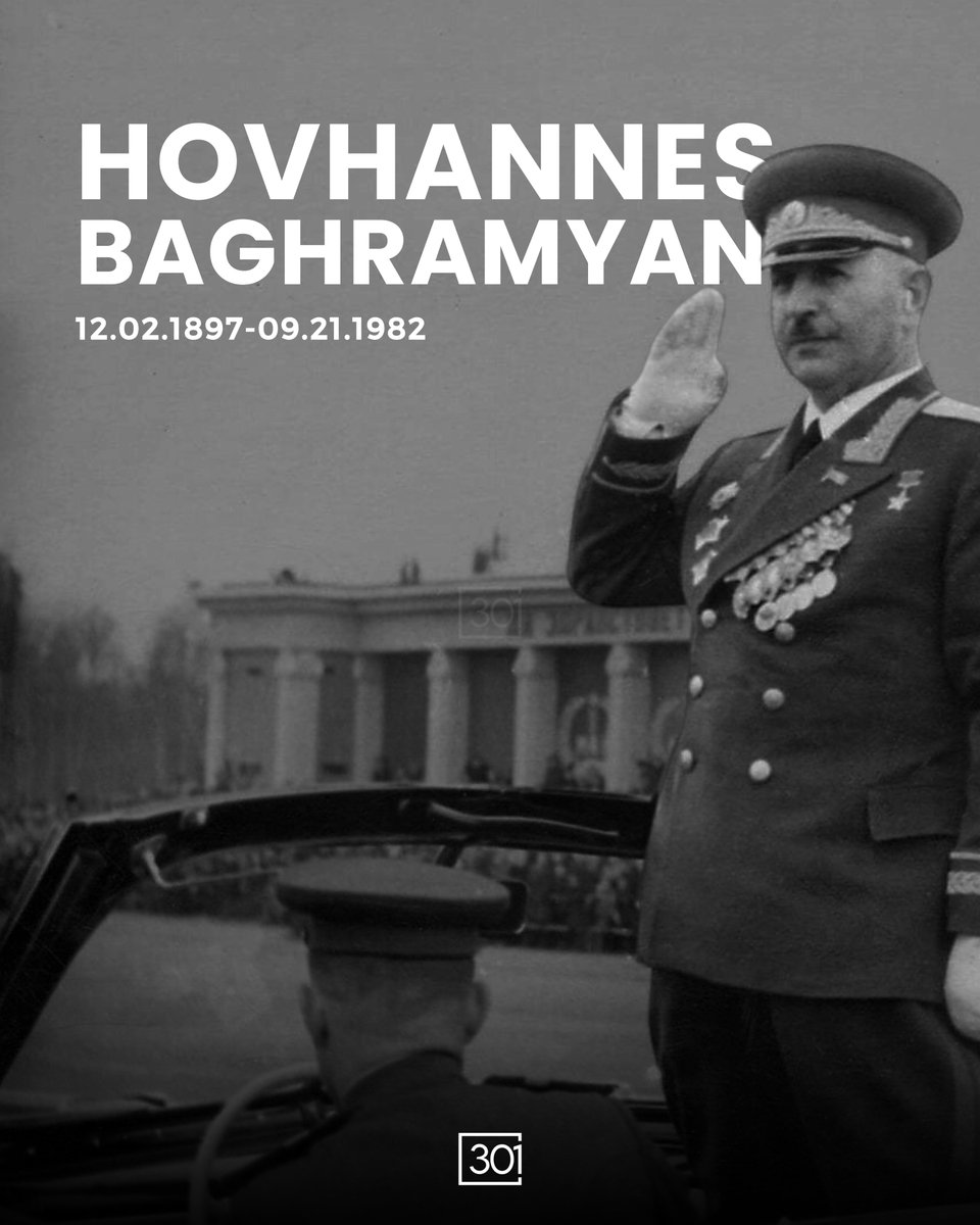 301arm's tweet image. Hovhannes Baghramyan, a legendary Marshal of the Soviet Union, holds a prominent place in military history and Armenian pride. His remarkable journey began with the Battle of Sardarapat in 1918, where he played a vital role in defending Armenia against Turkish forces, ensuring…