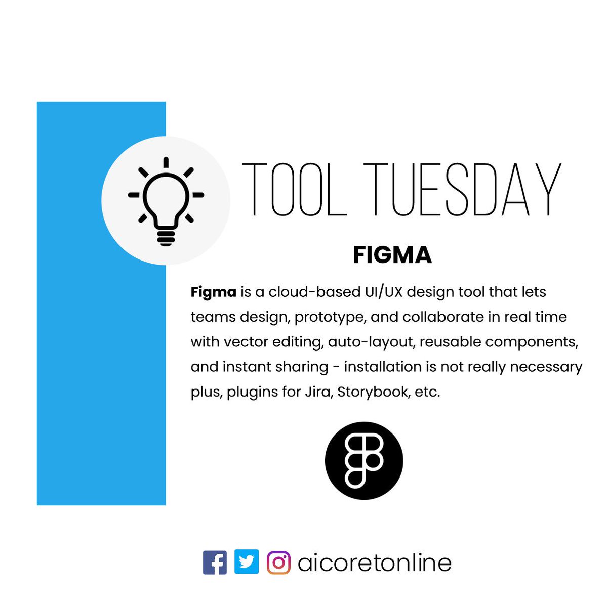 aicoretonline's tweet image. Figma, a user-friendly software that makes it possible to design user interfaces and implement how they work. It also allows teams to work together on projects. It&apos;s one of the top five UI/UX design software programs in history. #uidesigner #uiuxdesign #aicoretonline #figmadesign