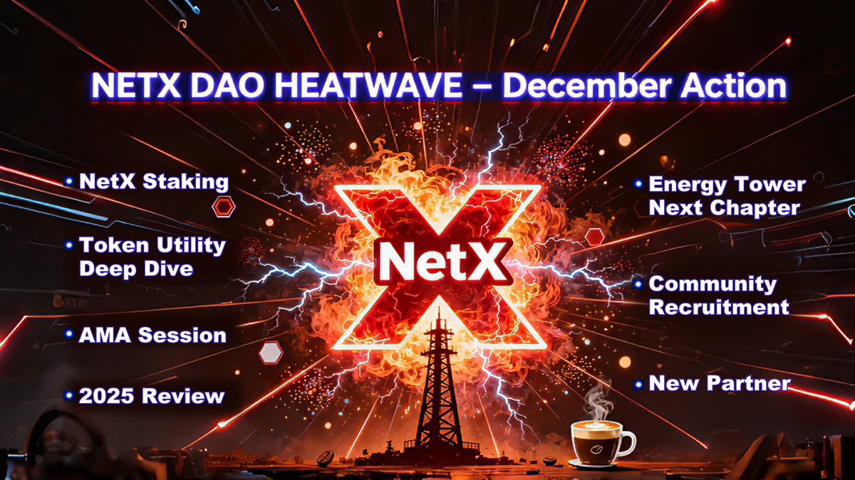 netx_world's tweet image. 🔥December is going to be INSANE for the #NetX DAO.
We’re loading more updates, more utilities, more collabs, and more ACTION, than ever before!
This month is for the ones who believe, build, and show up.⚡️

Here’s the heatwave dropping this month👇
🚀 Staking Feature Launch
💥…