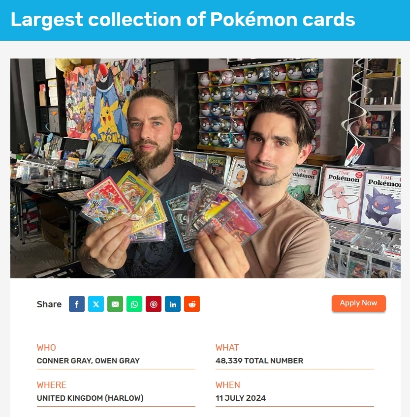 Its actually very likely that @miyayu_pokemom has the world record  collection for the largest single card collection, she has 25,000 cards  soon to be 30,000+ The world record for the largest pokemon