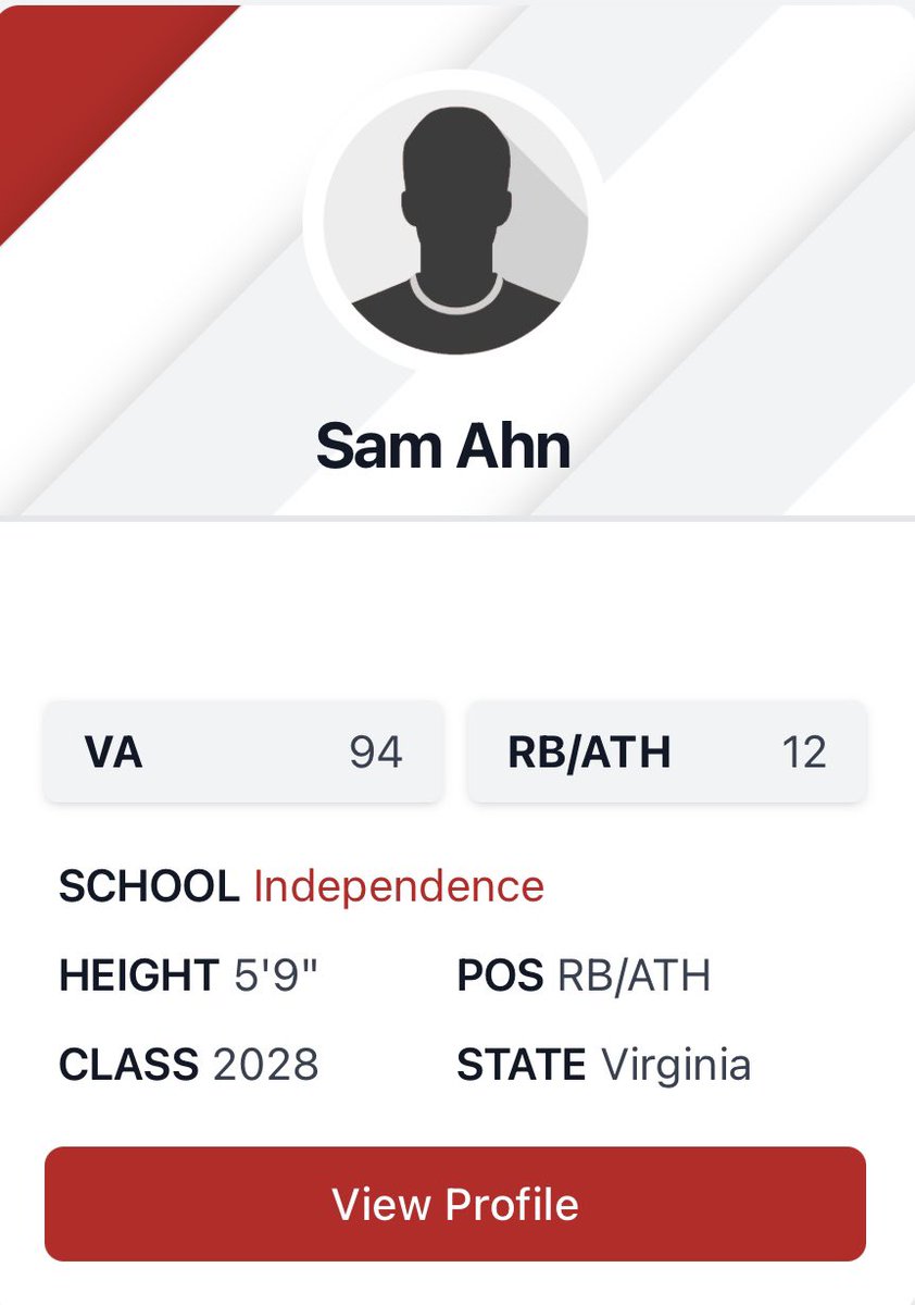 Blessed to be named the 12th-ranked RB/ATH and 94th overall player in the state of VA for c/o 2028!

<a href="/carljfred/">Carl Frederick</a> <a href="/PrepRedzoneVA/">Prep Redzone Virginia</a> <a href="/EdOBrienCFB/">EdOBrienCFB</a> <a href="/IndyHSFootball/">Independence HS Football</a>