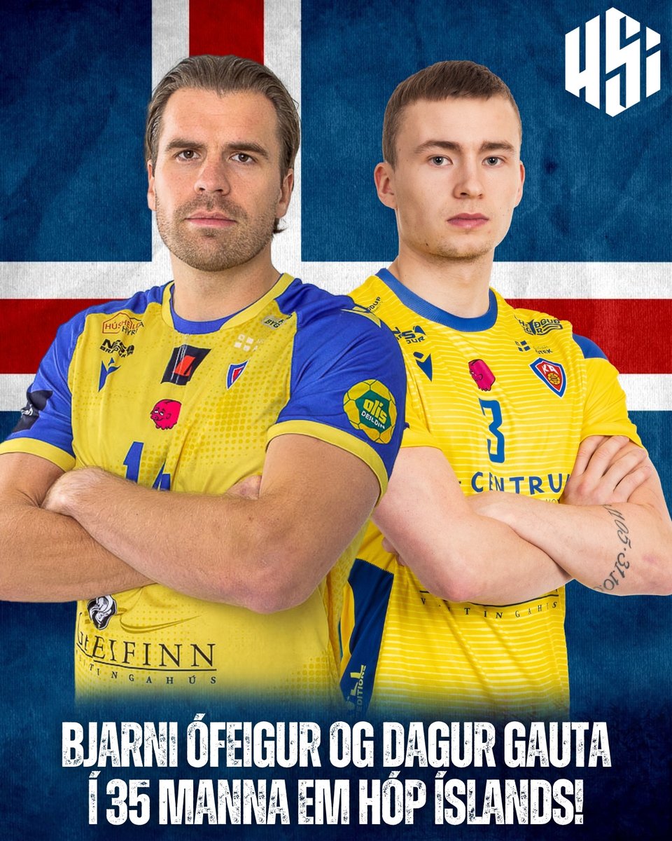Bjarni Ófeigur Valdimarsson og Dagur Gautason eru í 35 manna hóp íslenska landsliðsins í handbolta fyrir EM í janúar.

Óskum okkar mögnuðu köppum til hamingju með valið! #LifiFyrirKA
