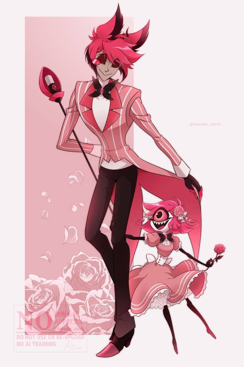 kurobe_clock's tweet image. 🩷🦌🪡🩷
#hazbinhotelseason2 #Alastor #niffty
