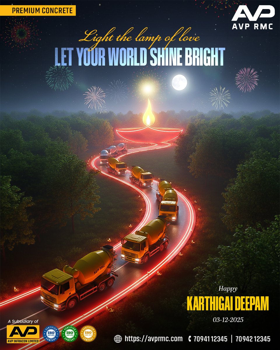 As every lamp glows, it reminds us to let positivity shine, remove darkness from our hearts, and welcome new beginnings with warmth and peace.

#KarthigaiDeepam #AVPRMC #AVP #FestivalOfLights #DivineGlow #LightOverDarkness #SpiritualVibes #TamilFestival