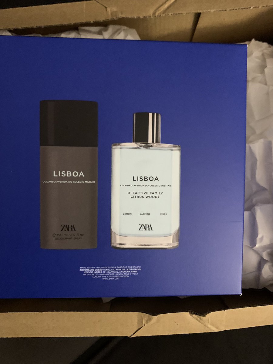 DebRasaily's tweet image. @ZARA_Care Pathetic online service. Wrong product delivered. Ordered Vibrant Leather perfume, was sent Lisboa. 54049455023 order no