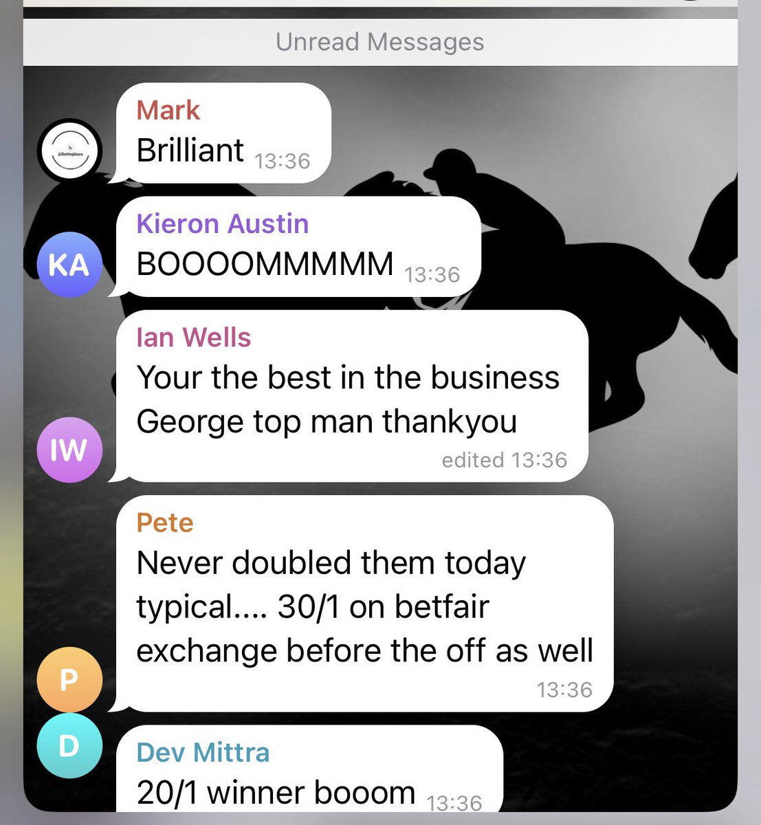 GeorgesTipsHQ's tweet image. WHAT A DAY!!!!

Both horse tips in VIP have landed 🎄

✅ Nap - Staffordshire Knot @ 1.80
✅ NB - Villalobos @ 20/1 (BOG) 

Come join a fantastic community 

Join the fastest-growing, data-backed VIP tipping channel on Telegram today!

👉 t.me/GeorgesVIPBot