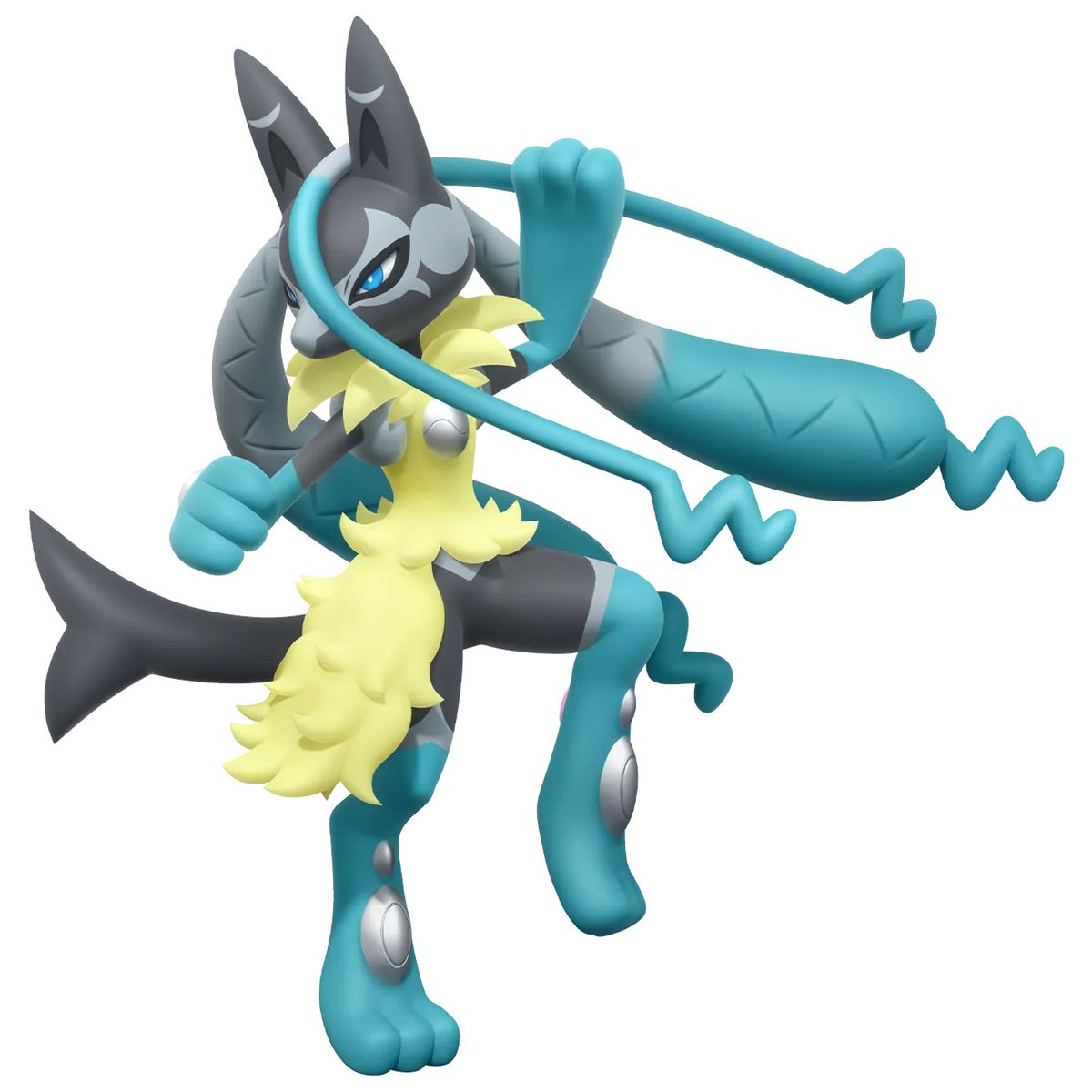 Pokeli's tweet image. Official Render of Mega Lucario Z!