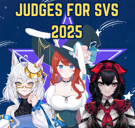 SVSHOWDOWN9000's tweet photo. Please welcome our judges for this year's Stellar Voice Showdown!

Judge 1 - @mikiikunVT 
Judge 2 - @AsukaPyon97 
Judge 3 - @pandorawasthere https://t.co/KQ3856rJHV