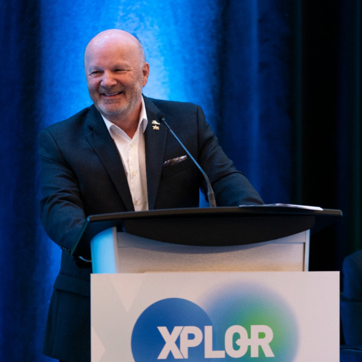 agnicoeagle's tweet photo. Celebrating a 40-Year Legacy in Exploration

At the Xplor 2025 conference, we celebrated Alain Blackburn’s incredible 40-year career at Agnico Eagle. From his early days at LaRonde to leading discoveries around the world, Alain’s vision and dedication have helped shape the company and its exploration success.

Read the full story in the latest edition of our Eagle blog: https://t.co/PT2NBfnByu
