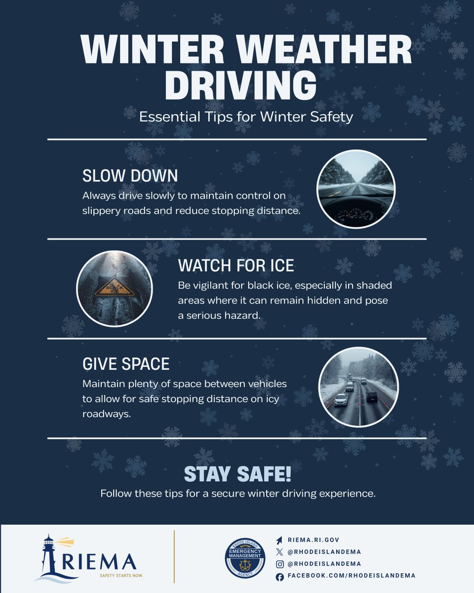 Winter driving demands extra caution, especially when dealing with hidden dangers like black ice. Keep a larger following distance than usual to give yourself more time to react on slick roads. And remember, posted speed limits are meant for ideal conditions—during winter
