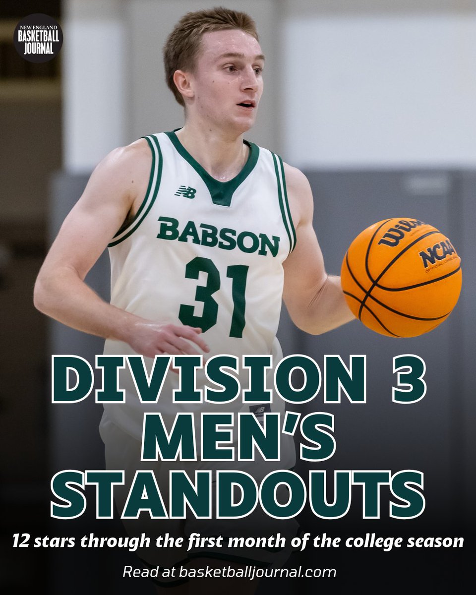 The men's Division 3 scene in New England is off to a hot start with some monster individual scoring efforts.

Who are the top standouts from the first month of action?

Mike Abelson has 12 names: basketballjournal.com/2025/12/02/12-…
