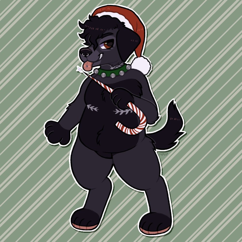 it's december! time to work on gifts! gave this one early to <a href="/LabradorBandit/">Bandit 🐕‍🦺</a> 🌨️