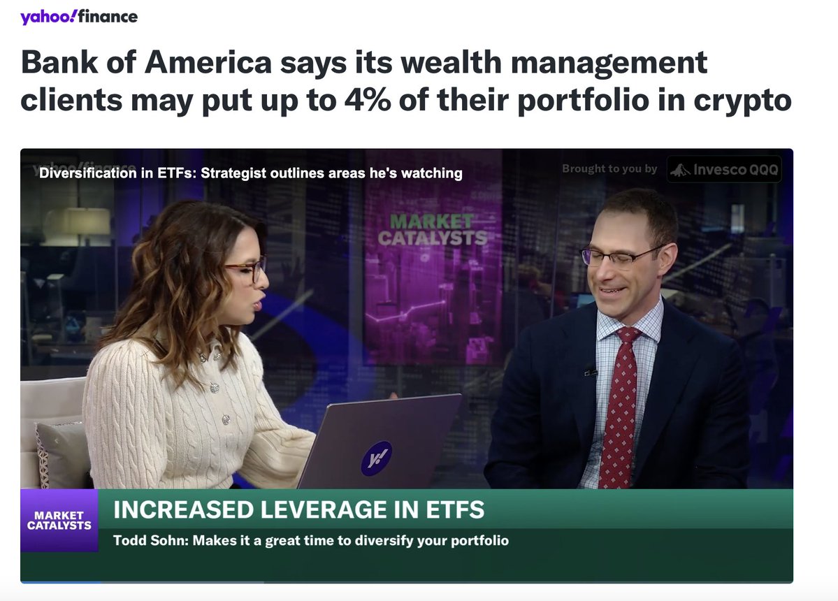 Xfinancebull's tweet image. BREAKING 🚨 Trillion-dollar US bank, Bank of America will allocate 4% of client portfolios into crypto!

Right now they mention BTC ETFs…

But once they name XRP, American-made, regulatory greenlit, built for utility, &amp;amp; already tied to BoA

$XRP price will explode
Still waiting?