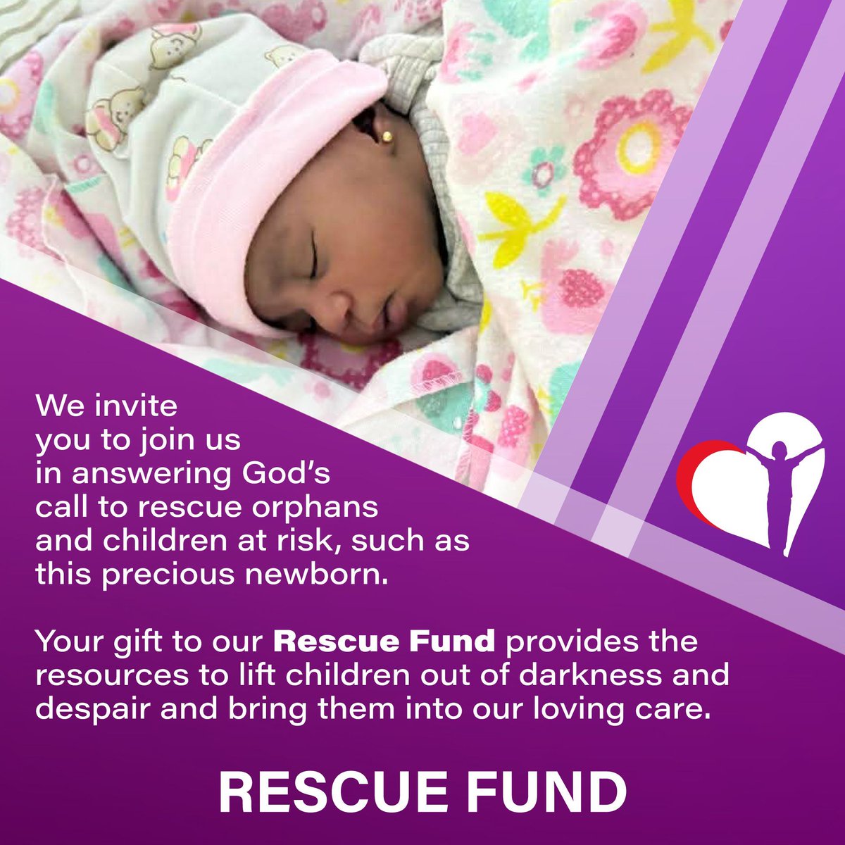 This Giving Tuesday, you can help rescue vulnerable children like precious newborn.
Your gift to our Rescue Fund brings abandoned and at-risk children out of danger and into the safety of loving Christian care.
Give today and help change a child’s story: givebutter.com/agm-rescue