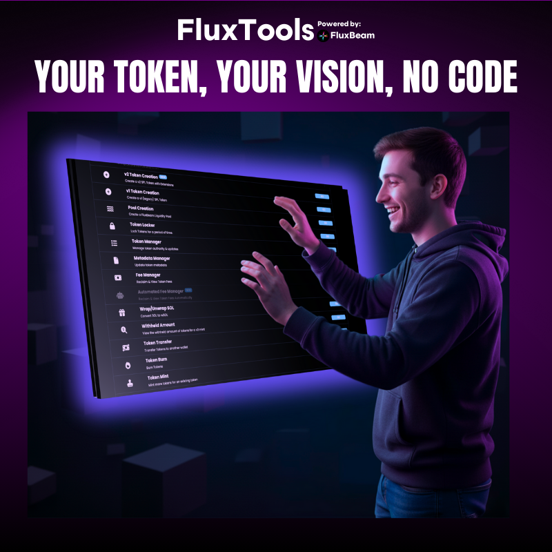 FluxBeamDEX's tweet image. Big visions don’t need big tool stacks.

FluxTools gives you everything: minting, liquidity creation, token controls, all with a clean, fast interface.

Your project deserves simplicity.

Create now: fluxbeam.xyz/app/tools