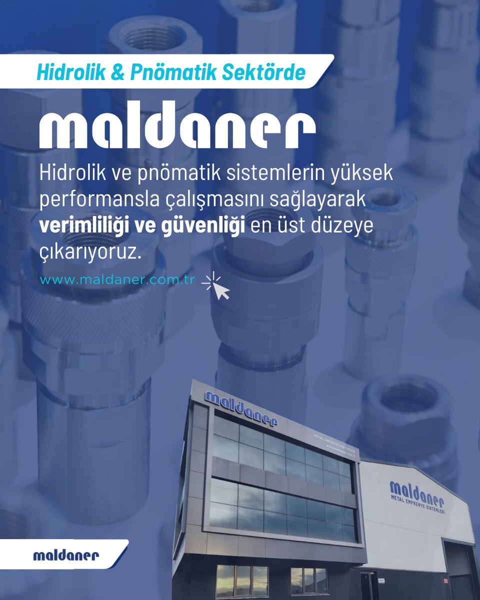 MaldanerME's tweet photo. Kaçak yok, verim çok!

Hidrolik ve pnömatik sistemlerde mikroskobik sızıntılar bile büyük enerji ve verimlilik kayıplarına yol açabilir. Maldaner, bu kayıpları kökten çözerek sistemlerinizin en yüksek performansla çalışmasını sağlar. https://t.co/XuudJVOIzU