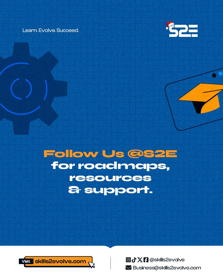 Skills2Evolve's tweet image. 👉🏾 Explore beginner-friendly resources at skills2evolve.com

#S2E #TechSkills #LearnTech #DigitalSkills #Upskill #TechBeginners #AI #Cybersecurity #CloudComputing #ProgrammingBasics