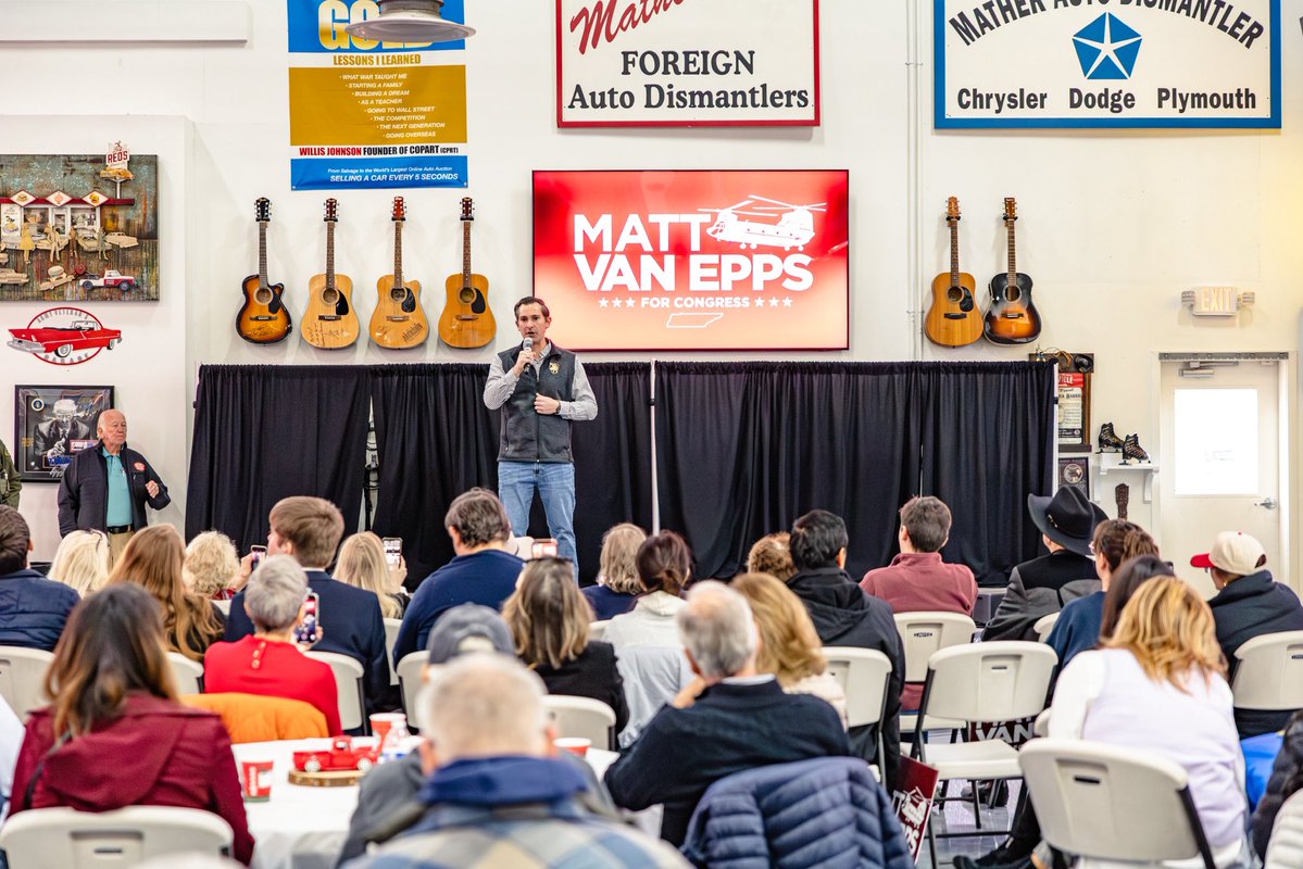 timburchett's tweet image. In the words of @realDonaldTrump “HE WILL BE A GREAT CONGRESSMAN and, unlike his Opponent, he cherishes Christianity and Country Music…
Polls close at 7:00 P.M. IF YOU ARE IN LINE BY 7 P.M., STAY IN LINE, AND THEY MUST LET YOU VOTE!” 
ELECT @MattForTN TODAY IN TN-07.