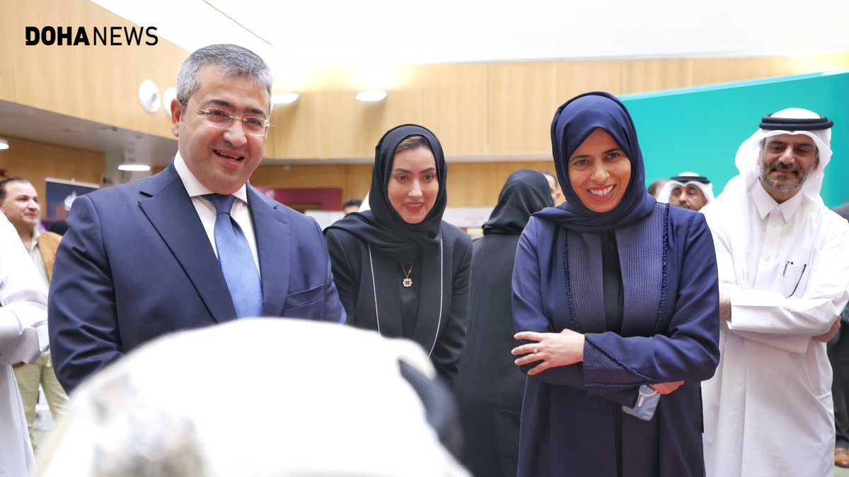 dohanews's tweet image. .@Qatar_Edu launched the second Arabic Language Forum for private schools and kindergartens on Monday. Held under Minister @Lolwah_Alkhater’s patronage, the two-day event focuses on curricula, teacher skills, innovation and AI tools for #Arabic teaching. A #GCC-wide team was also…