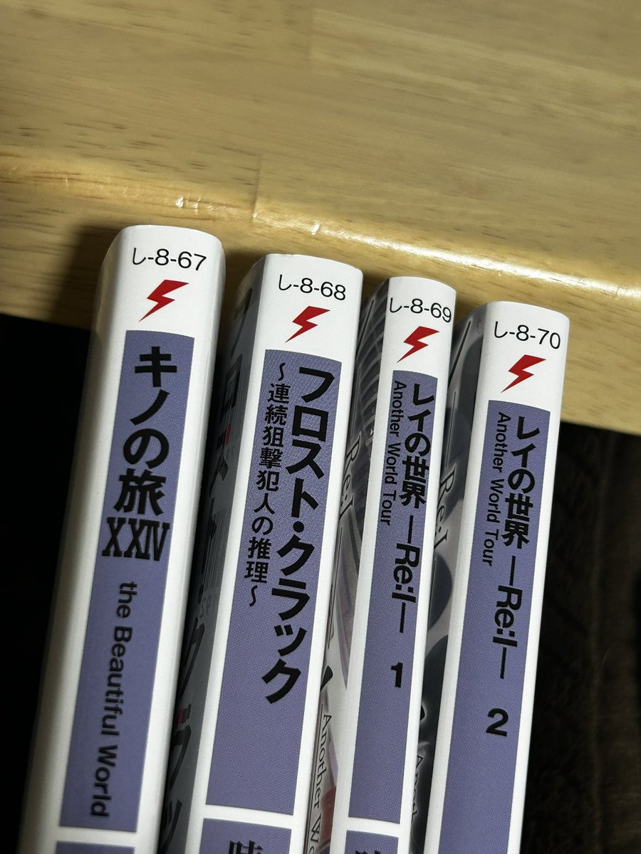 時雨沢恵一先生作品まとめ売り 今月10日、『レイの世界』2巻が電撃文庫から出るのです。5ヶ月連続