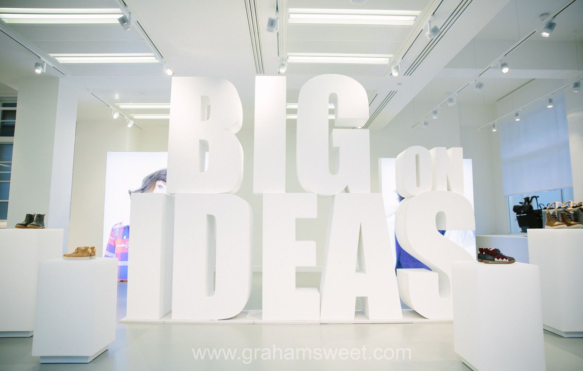 A while back we produced these large stacked letters for Clarks to celebrate the launch of the AW17 Kids Collection at Russell Square House in London.
At over 2m high, the coated polystyrene letters really made an impact. 
grahamsweet.com/blog/big-on-id…

#Clarks #EventDesign #Branding