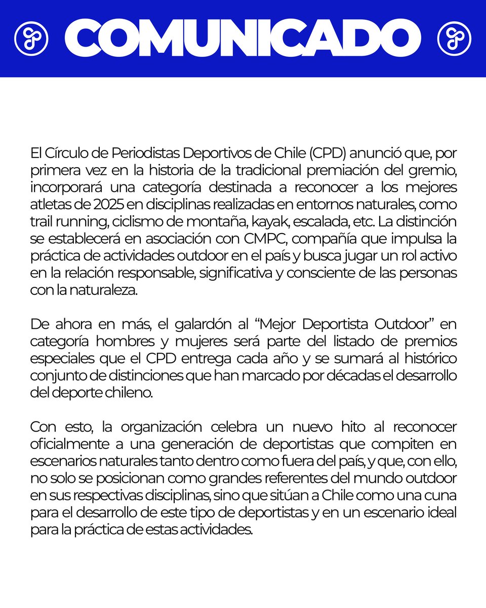 CPDChile's tweet image. Estamos muy complacidos por este nuevo premio junto a @SomosCMPC.