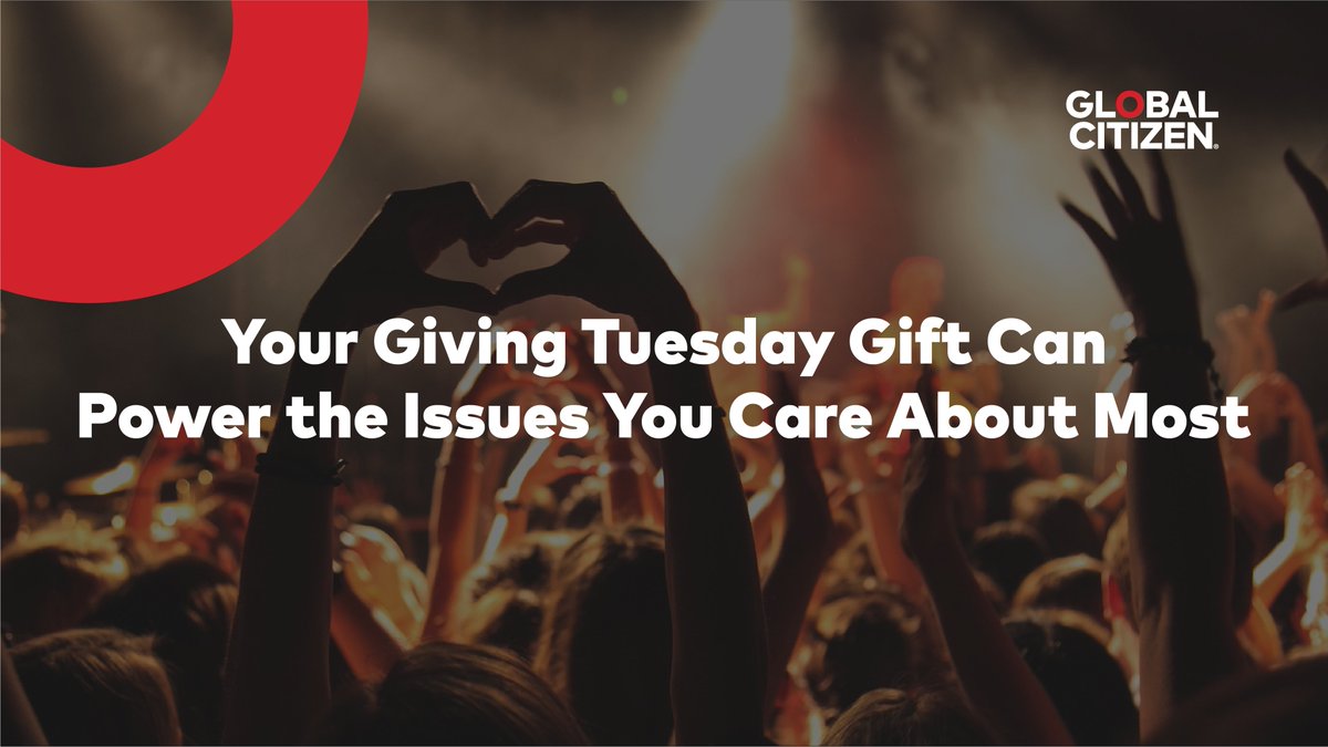 GlblCtzn's tweet image. Today is Giving Tuesday, a day where millions of people around the world show up for the causes they believe in.⁠
⁠
Making a donation to Global Citizen today will help strengthen our work — calling on world leaders, companies, and institutions to step up — giving us the ability…
