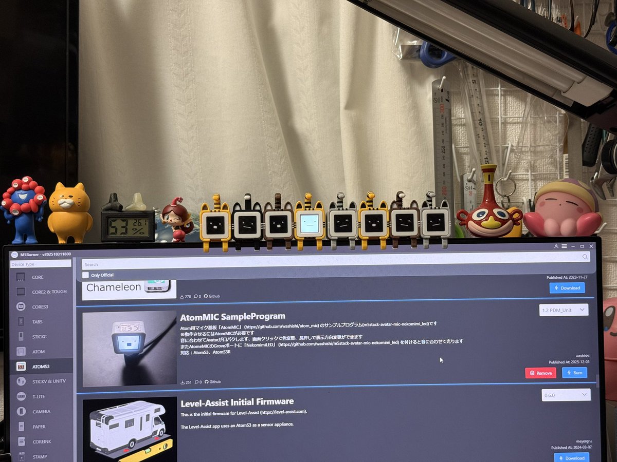 sat_chan_pe's tweet image. #ｱﾄﾑﾆｬﾝ 完成ヽ(´▽｀)/
超可愛いんだけど表情変わんない。マイクないからやな。もくもく会楽しみ〜
ｽﾀｯｸﾁｬﾝも作り直す٩( &apos;ω&apos; )و

#P2S 買って 3Dプリンターの調整に時間取られないから作りたいものに専念できてよきよき( ´ ▽ ` )ﾉ

#M5Stack
#スイッチサイエンス
#サンステラ