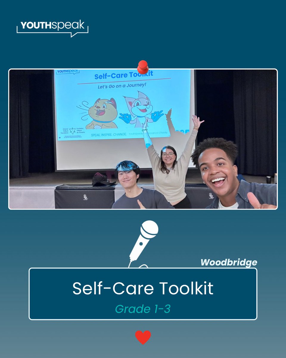 Skippy, Rory, and a whole lot of learning✨

Our team had an amazing time teaching grades 1–3 how to build their own self-care toolkits :)

#YouthSpeak #CopingTools #SelfCareForKids #MentalHealthEducation