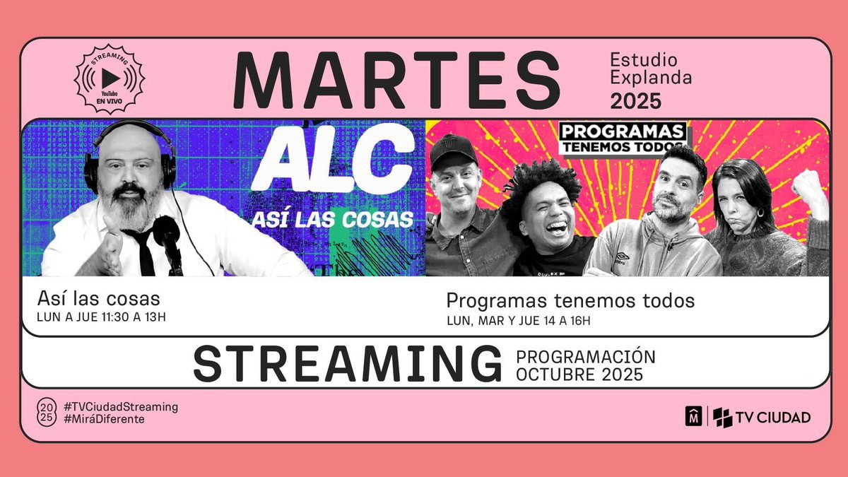 josemacaraballo's tweet image. A las 11:30, hacemos #ALC 🎧 en el streaming de @TVCIUDADuy! Información, análisis y música EN VIVO! Te conectás por acá! youtube.com/live/-qGvgIdA-…