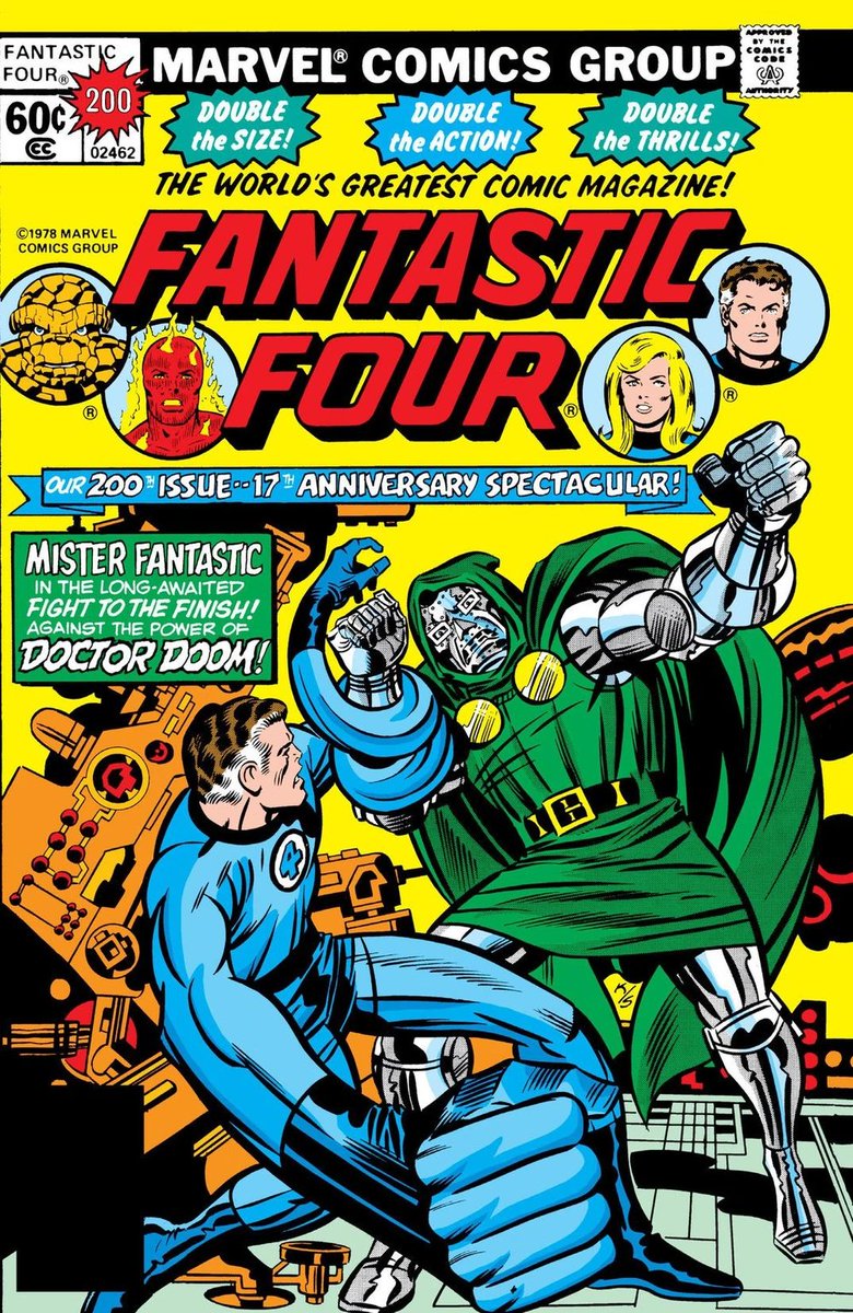 One of my all-time favorite comics. #FantasticFour #200 was everything a milestone issue should be. Big story, big conflict, and double the pages. My personal issue is beat up from years of re-reading.