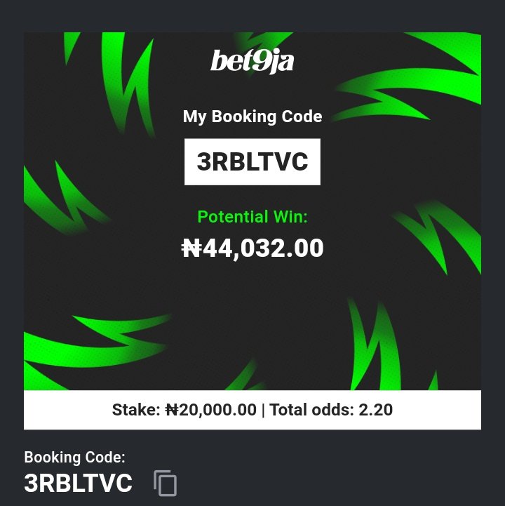 bigteetpis's tweet image. @Bet9jaOfficial got our back anytime any day🎁

Hurry down and join the leading brand @Bet9jaOfficial

Booking Codes:  

3RBLY3G
3RBLSGR
3RBLQ8Y
3RBLYVC

Register here👇 sports.bet9ja.com/mobile?bookABe…

We Move 🙏🙏

Bet responsibly! 🔞 #Bet9jaCode