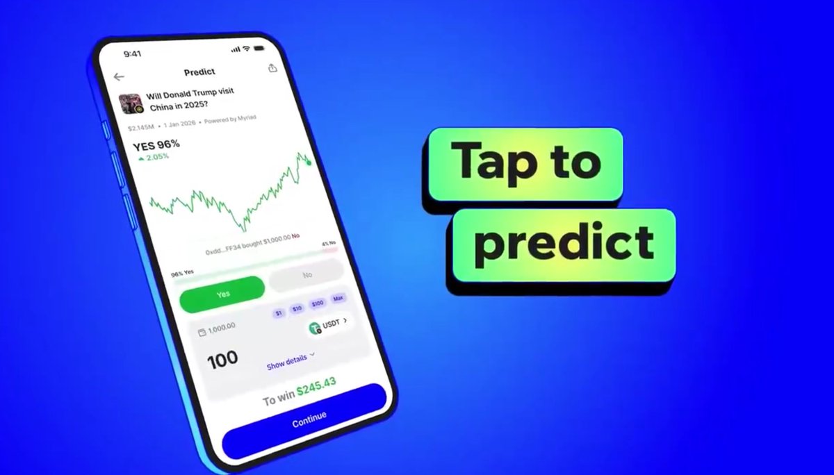 getblock_en's tweet image. 🔮 #TrustWallet has launched its own prediction market — becoming the first major #cryptowallet to offer this feature.

Users can now place predictions on sports, #crypto, politics, and other events directly within the app