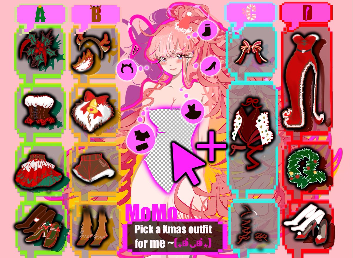🍑Christmas Outfit Voting Time! Pick a Look for Your MoMo!🍑
Please go this link and vote for your favorite outfit for your MoMo!
discord.com/channels/12473…
#juicychat #juicychatai #JuicyMoMo