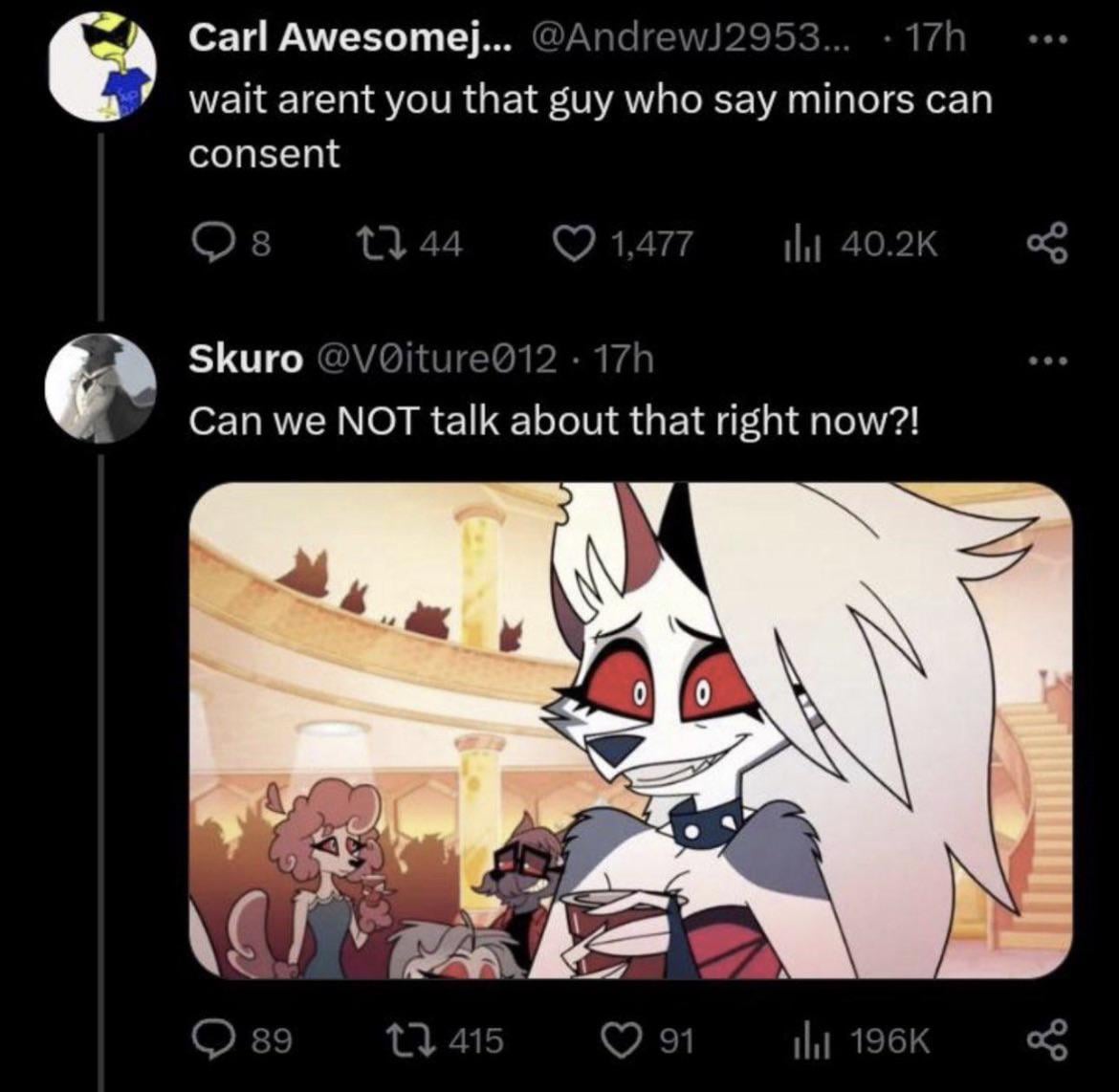 dargonics's tweet image. I cant fucling do this shit. Hazbin hotel fans if you ever want literally anyone to take you seriously please stop using gifs from this show it just makes me feel like this