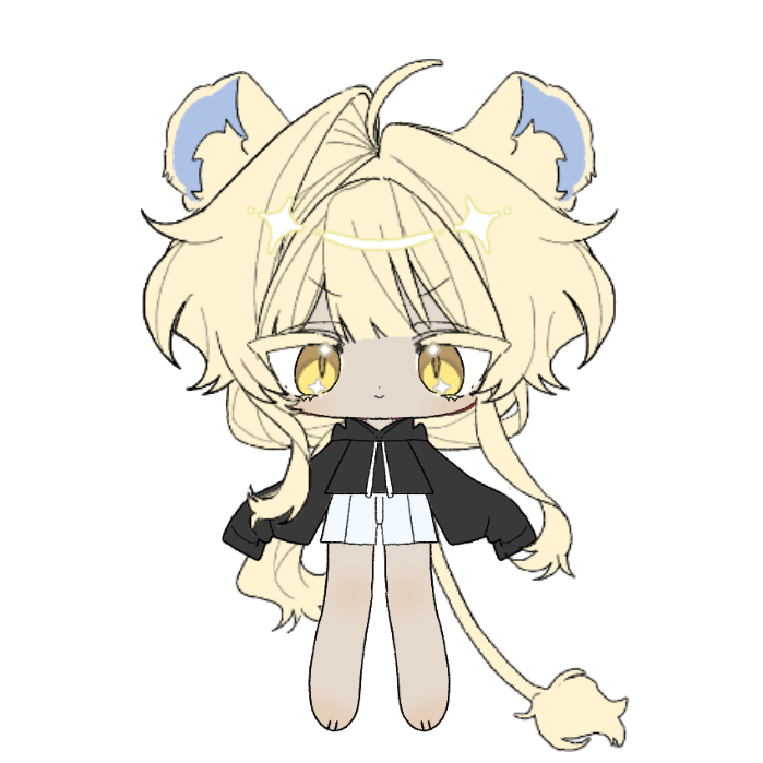 동물 귀도 할 겸 
인간 버전으로 취향대로 입혔다