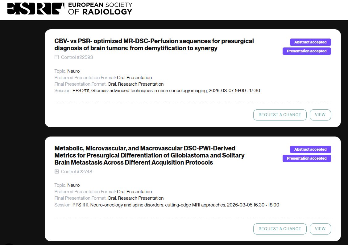TorkitorYT's tweet photo. Extremely happy and humbled to share that I will be presenting two oral communications at the upcoming ECR 2025 in Vienna, both derived from my ongoing PhD thesis. My deepest gratitude goes to @PonsEscoda @pnavalbaudin and Dr Mtnez Zalacain for their unwavering patience @myESR https://t.co/mLx5ky5ZmV