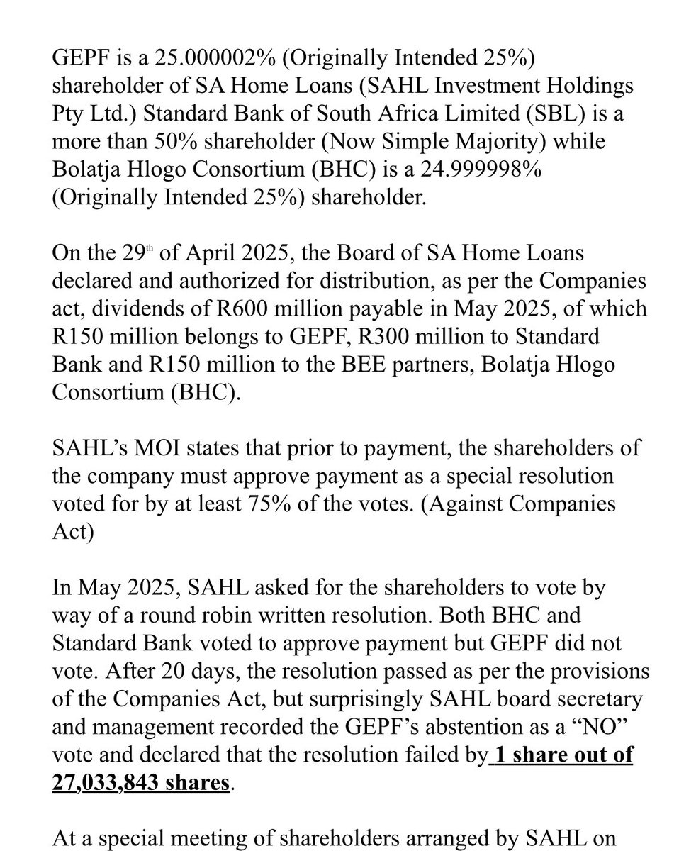 KholofeloMapon3's tweet photo. @GEPF_SA @SABCEducation Why are you refusing dividends and purging smaller shareholders? https://t.co/JAfDq1LMe6