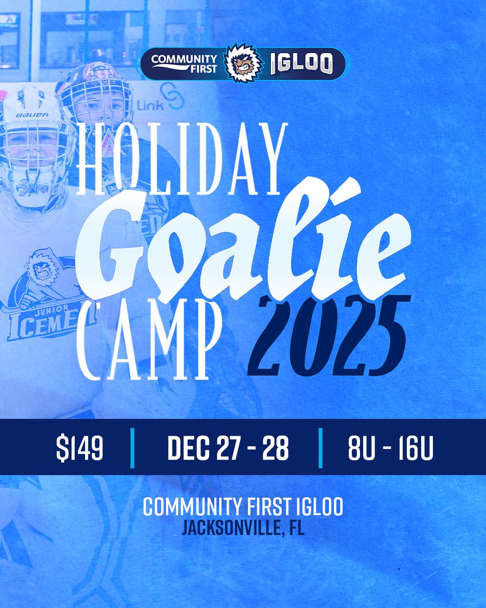 Winter break = hockey time! 🧊

Spend your holidays on the ice at our Goalie Camp, where young goalies level up their skills in a fun, supportive environment. 3 spots left for 12U-16U!

🔗 bit.ly/3XnPRAu