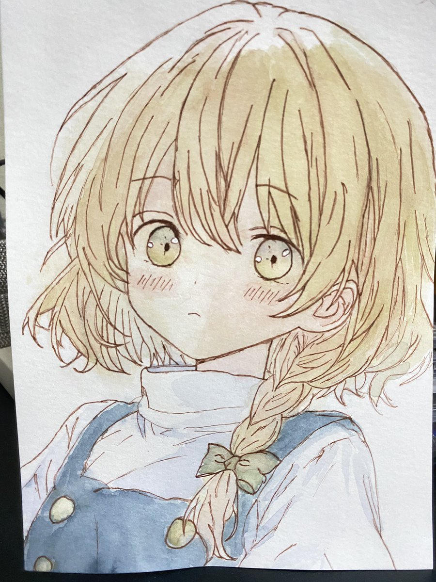ilice_suiten's tweet photo. アナログ魔理沙ちゃん🌸
完成しました〜

絵墨という画材をお勧めされたので使ってみたらお友達になれた気がします✨ https://t.co/Az5pOuuI6V