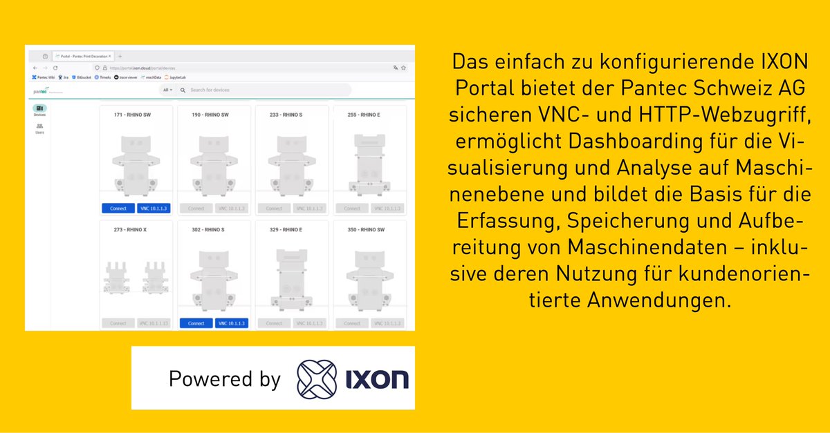 🌐 Effizient &amp; digital: Pantec Schweiz AG nutzt <a href="/ixoncloud/">IXON</a>  für globalen Remote-Service &amp; datenbasierte Prozessoptimierung.

👉 ixon.cloud/de/fallstudien…

#Digitalisierung 
#RemoteService 
#IndustrialIoT
