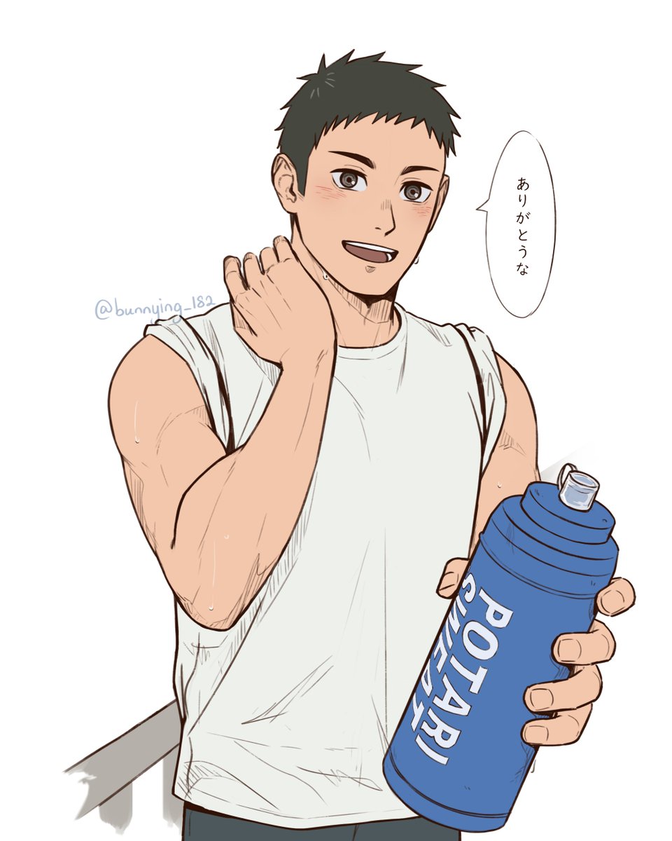 bunnying_182's tweet image. ドリンク、ソイ！
#daichi #daichisawamura #澤村大地 #Haikyuu #illustration