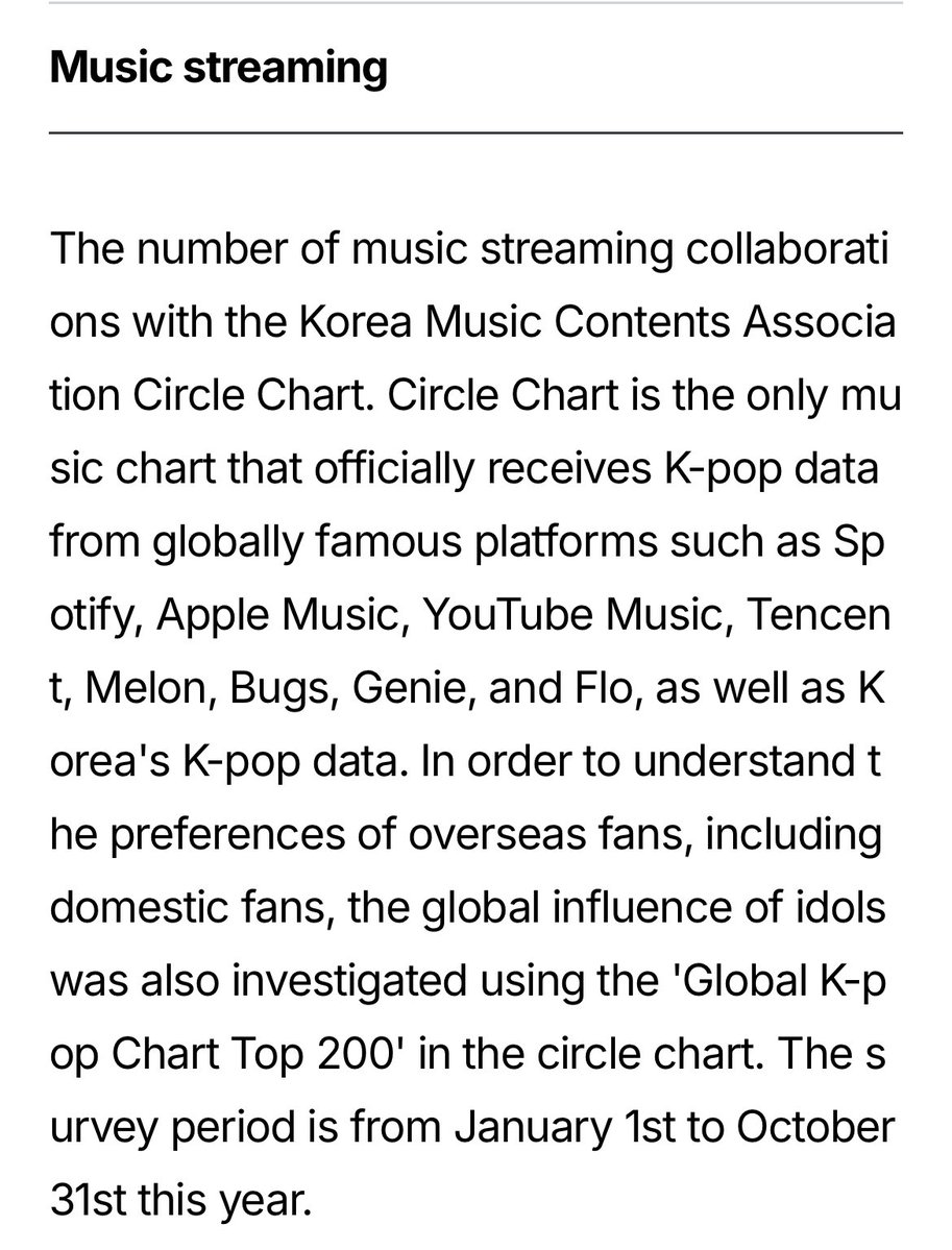 TwiceChartDatas's tweet image. According to Forbes Korea, TWICE was the 6th most streamed Korean act on the Circle Global Kpop Chart this year with over 7.4B streams.

— They are the only JYPE act in the top 10
— Circle Chart receives K-pop data from global platforms such as Spotify, Apple Music, YouTube…