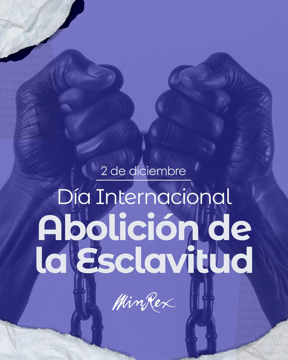 Cuba reitera su política de tolerancia cero frente a la trata de personas, el trabajo forzoso, la explotación infantil y cualquier otra expresión de trabajo esclavo.

🗣<a href="/BrunoRguezP/">Bruno Rodríguez P</a>:

"Continuaremos abogando por la justicia social y la dignidad plena de todos los seres humanos".