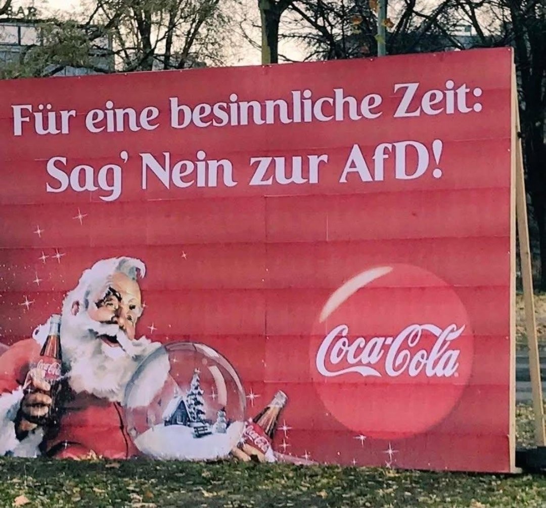 Gibt es nicht irgendeine ostdeutsche Cola die rechts ist oder so?
